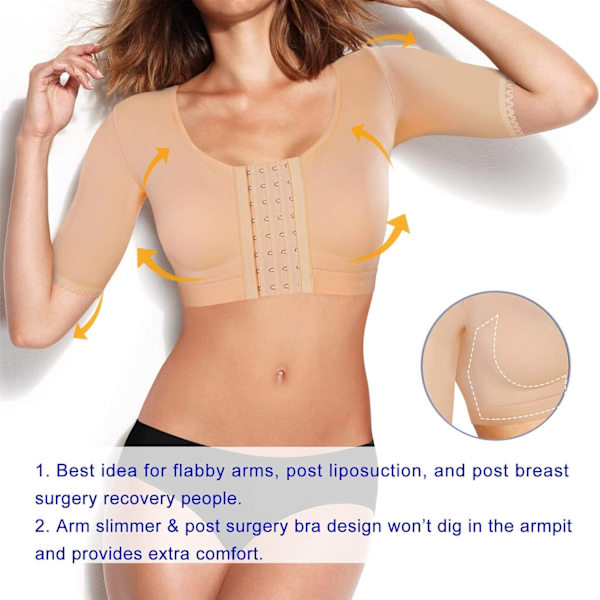 Shaper Tops til kvinder Arm Kompression Post Kirurgi Front Lukning BH