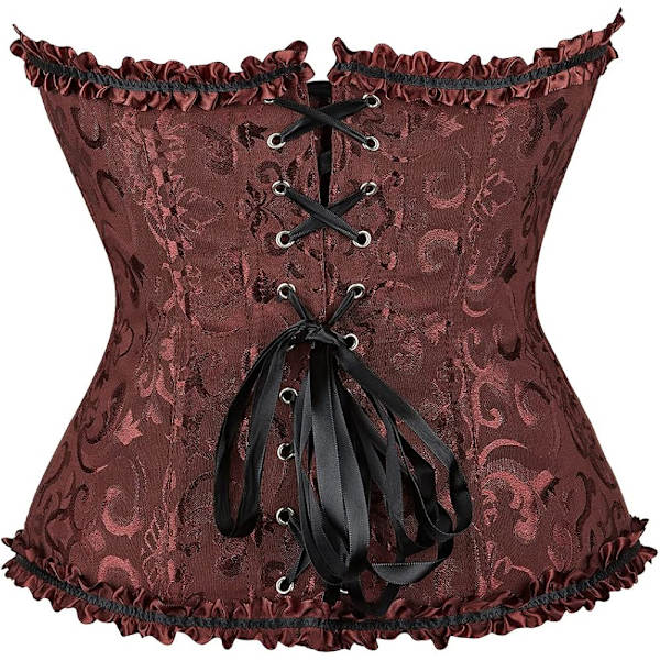 Kvinnors snörning benad överbyst korsett Bustier underkläder Bodyshaper topp