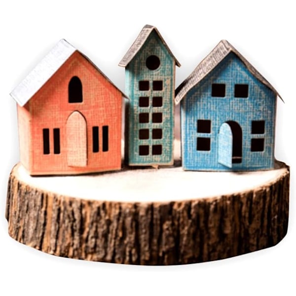 3D håndlagde hus metallutstansninger - DIY Scrapbooking-dekor