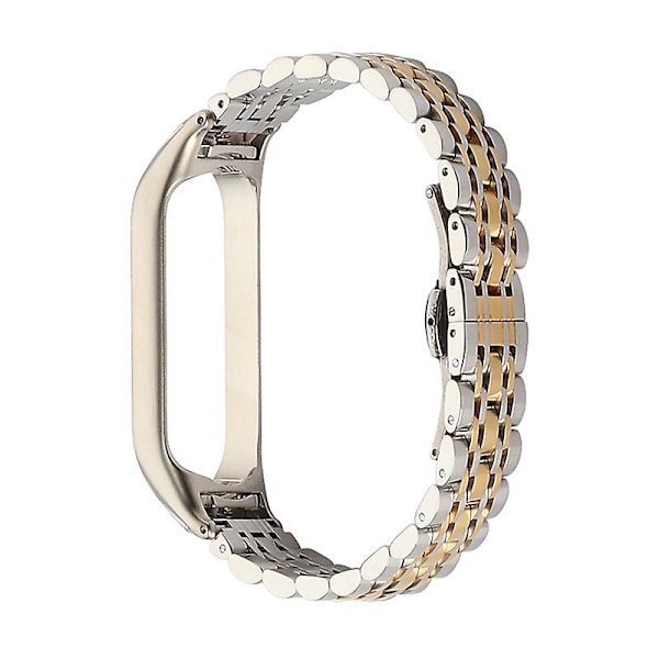 Rem til Xiaomi Mi Band 6 7 6 5 i rustfrit stål Silver gold 2 For Mi band 6