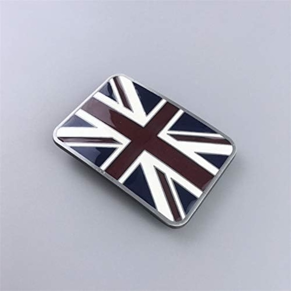 Bæltespænde med britisk flag i zinklegering