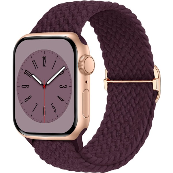 Flätad Solo Loop kompatibel med Apple Watch Band 38 mm