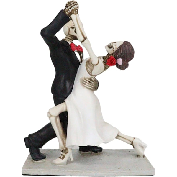 Ebros Kærlighed Dør Aldrig Evig Bryllup Tango Dans Skelet Figur Par Dias De Los Muertos De Dødes Dag Indretning Skeletter