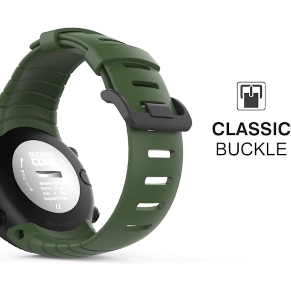 Kompatibla Suunto Core-armband - Mjuka silikonersättningsarmband