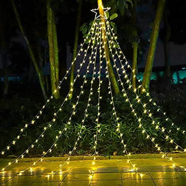 Juldekoration Stjärnljus Utomhus, 350LED 16,4Ft Julgransljus