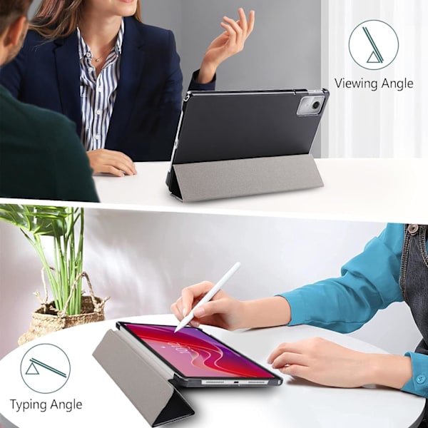 Fodral Kompatibelt med Lenovo Tab M11 11\", Smart Magnetiskt Stativ Läderfodral med Automatisk Väcka Sömn