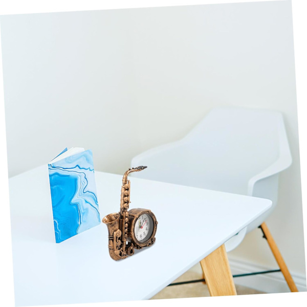 5 stk Saxofon Bell Sengeside Klokke Romertall Klokke Klassisk Klokke Husholdningsklokke Dekorativ Klokke Betjent Alarmklokke Retro Skrivebordsklokke Som