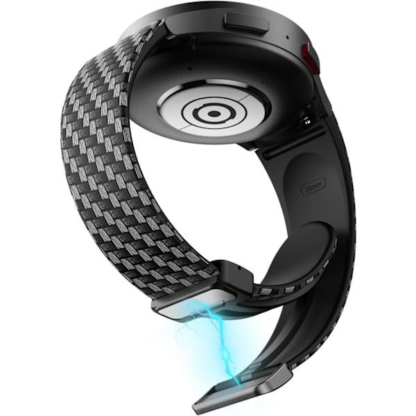 Sportrem för Galaxy Watch 7 FE 6 5 4 Band 40mm 44mm/Galaxy Watch 5 Pro Band 45mm band, Inga luckor Mjuka silikonersättningsremmar