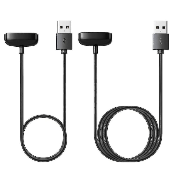 Laddare kompatibel för Fitbit Charge 5, ersättnings USB laddaradapter Laddsladd Laddningskabel för Charge5 Advanced Fitness & Health Tracker (2-pc)