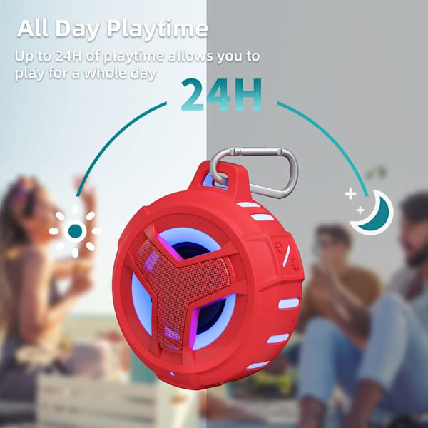 Bluetooth-duschhögtalare. Vattentät Bluetooth Portable