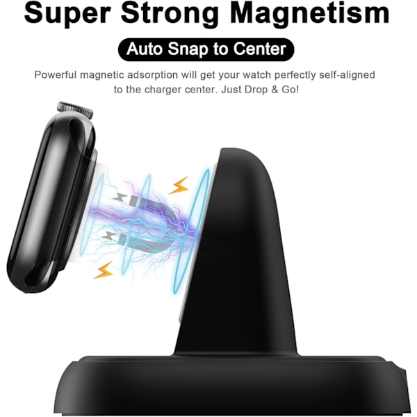 Lader for Apple Watch, Iwatch Ladestasjon med USB C
