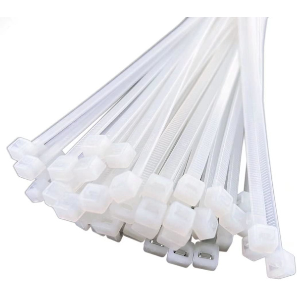 150 stk Glidelås 12 tommer klare kabel Plastbånd 12 tommer tykke