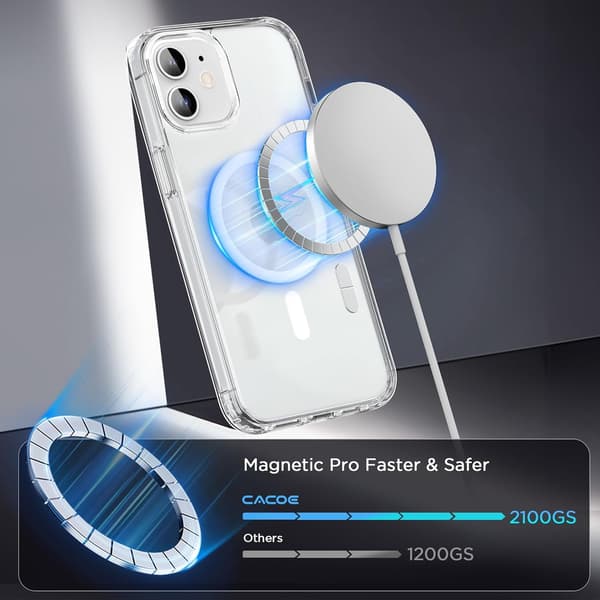 Magnetisk etui til iPhone 12 og iPhone 12 Pro 6,1\" - MagSafe-kompatibel, ridsefast,