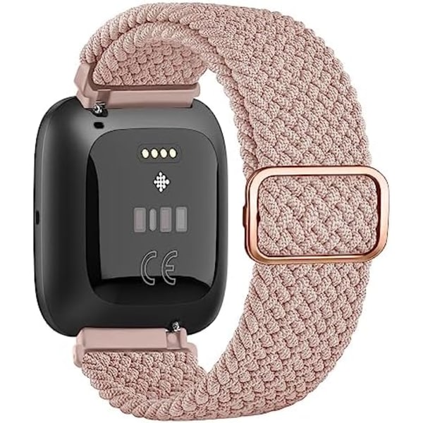 Flätade stretchiga remmar för Fitbit Versa 2 - Mjuk justerbar sportrem