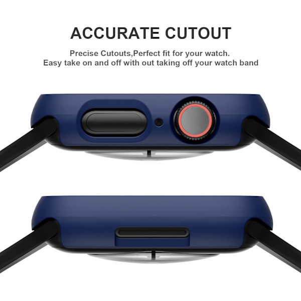 6-pack fodral för Apple Watch Series 3/2/1 38mm med härdat glas