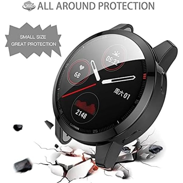E Venu 2S Beskyttelsesetui, Blød TPU Belagt Skærmbeskytter Cover til Venu 2S All-Around Beskyttende Skærm Cover Bumper Shell [Ridsefast] til Venu