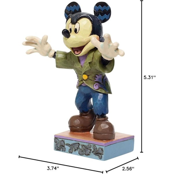 Enesco Jim Shore Disney Traditions     Frankenstein Mickey Mouse Figurine, 5,31 tum, Flerfärgad