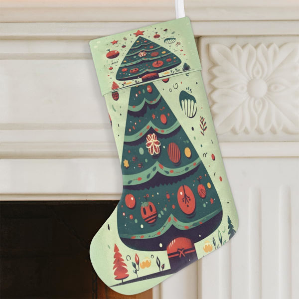 Julklappstrumpor med Intressanta Julstrumpor, Julstrumpor för Familj Dekoration Hängande Ornament Fest, 45 x 19,8 cm
