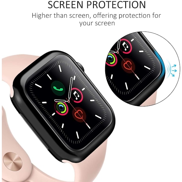 [2-pak] Kompatibel med Apple Watch Series 8 & 7 Etui Beskytter 45 mm,