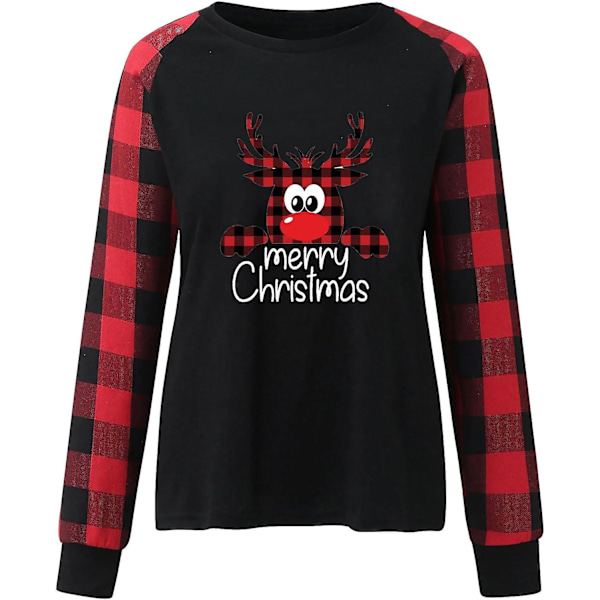 God Jul Sweatshirt Rolig Brevtryck Pullover För En Festlig Look