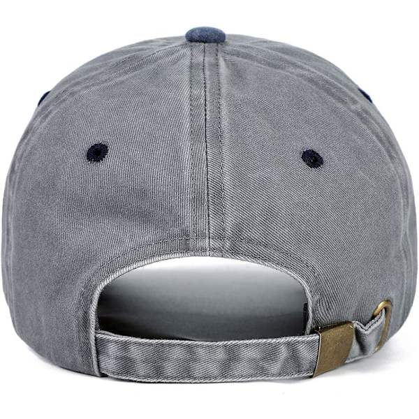 Unisex Vasket Farvet Bomuld Justerbar Solid Baseball Cap