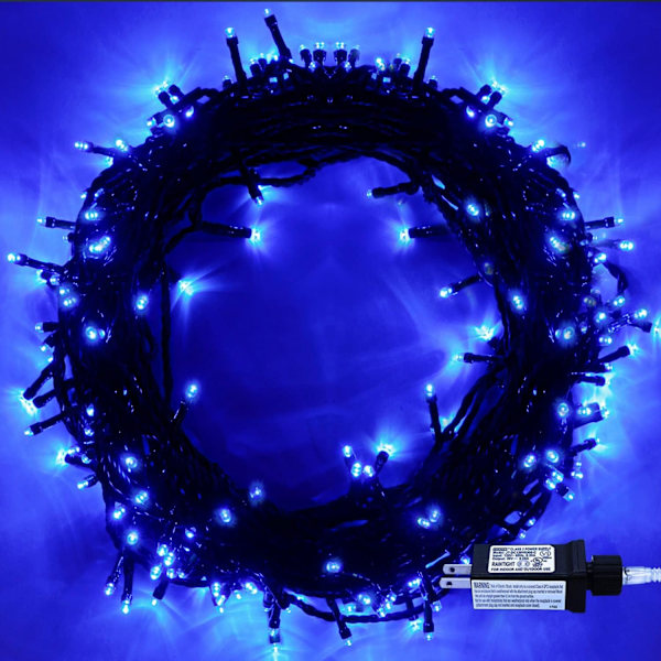 Julelys - 110 LED 46ft/14m 8 tilstande End-to-End stik indendørs/udendørs vandtætte dekorative fe lys blinkende Halloween lys til