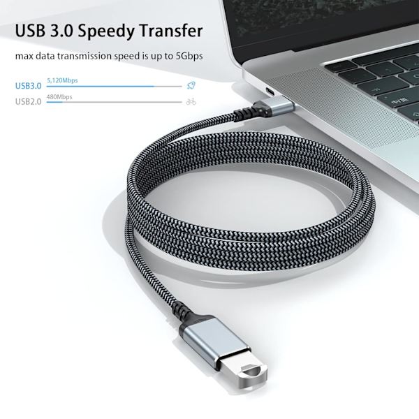 USB-forlængerkabel 6,6 fod 【5-pak】. USB 3.0-forlængerledning