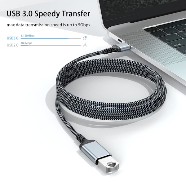 USB-förlängningskabel 6,6 fot 【5-pack】. USB 3.0-förlängningssladd