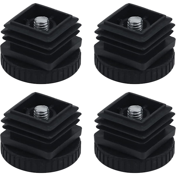 Hemmakontor Bord Skrivbord Justerbar Nivåfot - Plast Metall Fyrkantsrör Insats (4 set)