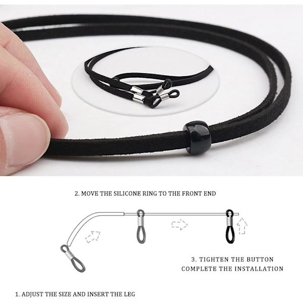 6 stk. Brille Snore - Justerbare Universelle Brille Remme