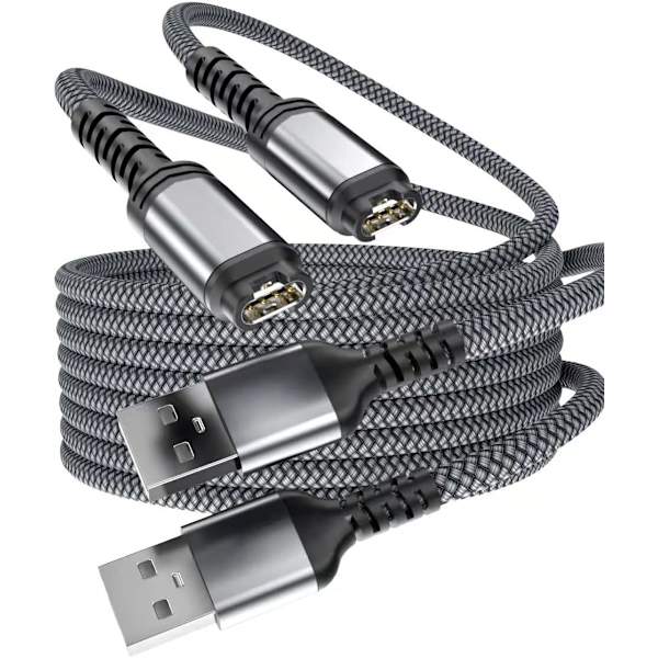 Ladekabel til Garmin Watch 2Pack, 1,2M nylon