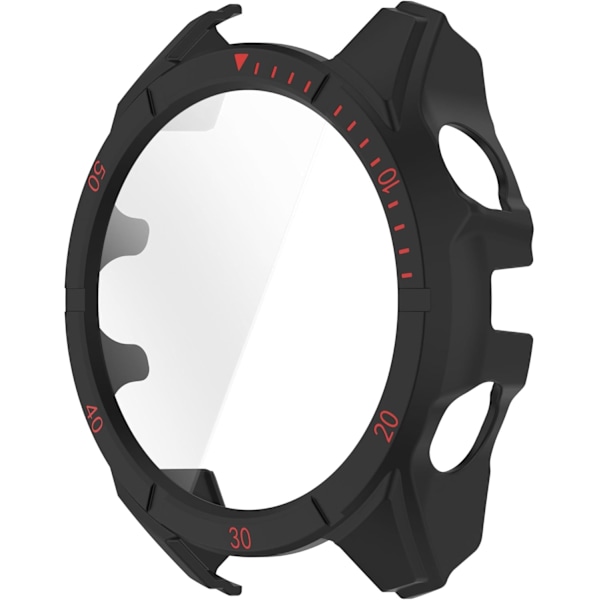 Härdat Glas Skal Kompatibelt för Garmin Fenix 8 Solar 51mm, Hårt PC Skärmskydd Totalt Skydd Ultratunn Lätt Repskyddande Skal