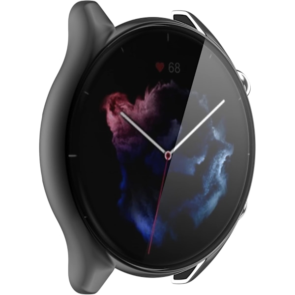 E Näytönsuojakotelo Yhteensopiva Amazfit GTR 3 & GTR 3 Pro:n kanssa, Premium Pehmeä TPU Ohut Pinnoitettu Suojakuori [Naarmuuntumaton] Amazfit GTR 3 Sma:lle