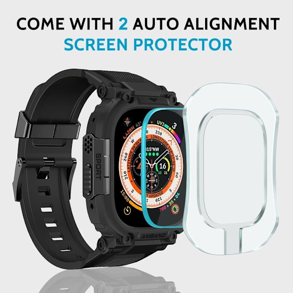 Bands Case Skärmskydd Kompatibel med Apple Watch