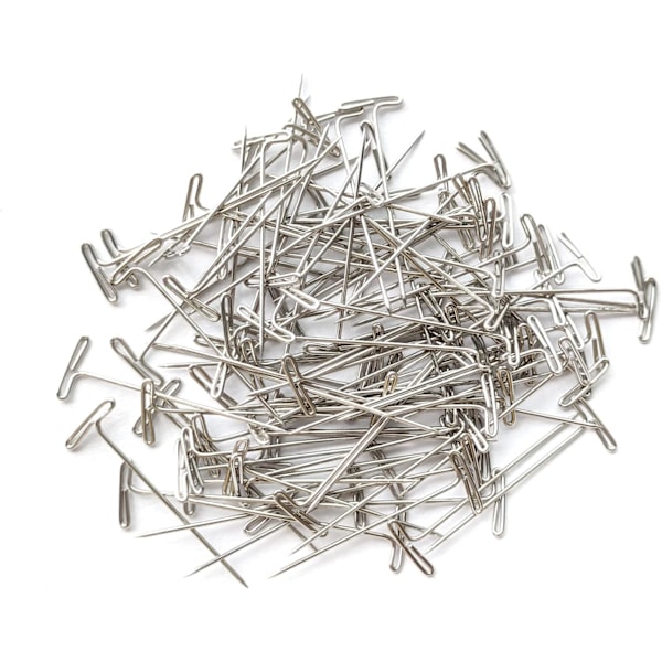 T-stift - 100-pack 1,5 tum T-stift för blockering av stickning, peruker, somnad och mer