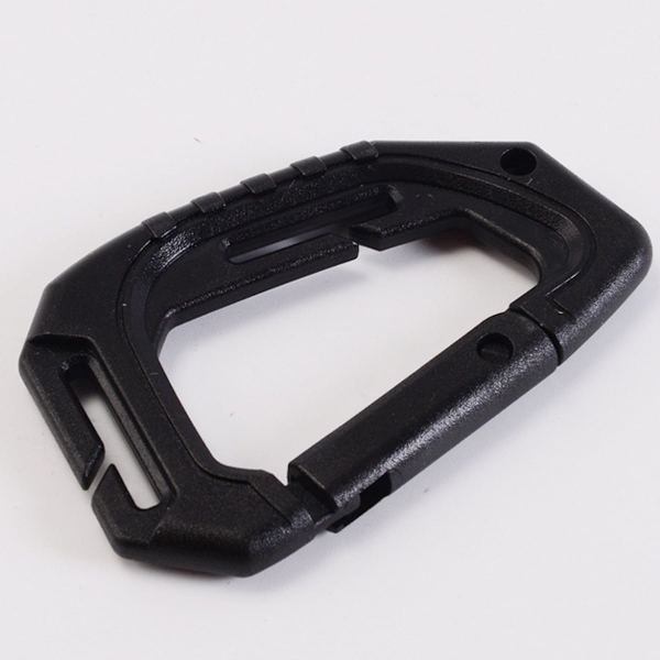 Hard Polymer Karabinerspenne (12 stk.) - Taktiske D-ringer for Ryggsekker og Mer