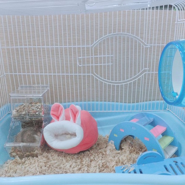 Hamsterbädd, Mini Mjuk och Varm Hamsterhus Söt Halkskyddad Hamster