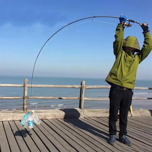 1 st Modell YG025 1,8 m 2,1 m 2,4 m 2,7 m Kolfiberspö M Power Spinnings Casting Spö Bärbar Teleskopisk Fiske Spö Stång Fiske Utrustning Gjutning 2,7 M