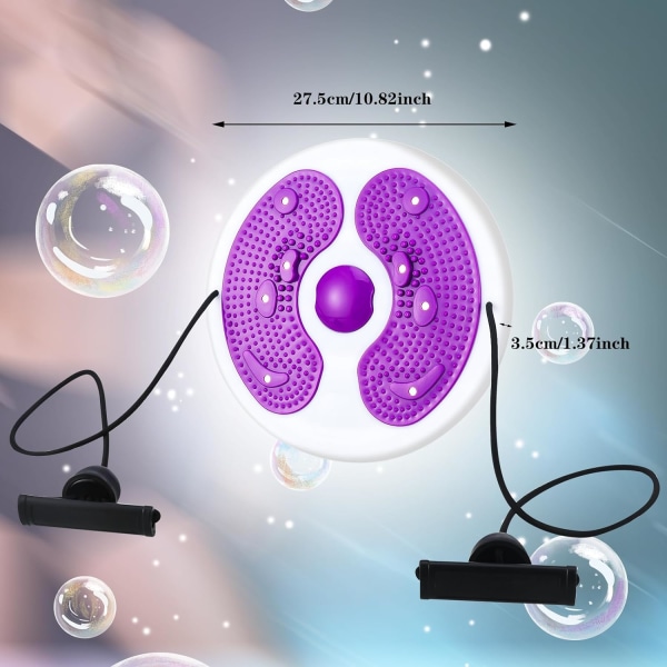 Twist Waist Disc Waist Whisper - Taljetwister med snörning Massage Foot Sole, Multifutional Magnetic Balae Board Body Shaping Twister Exercise