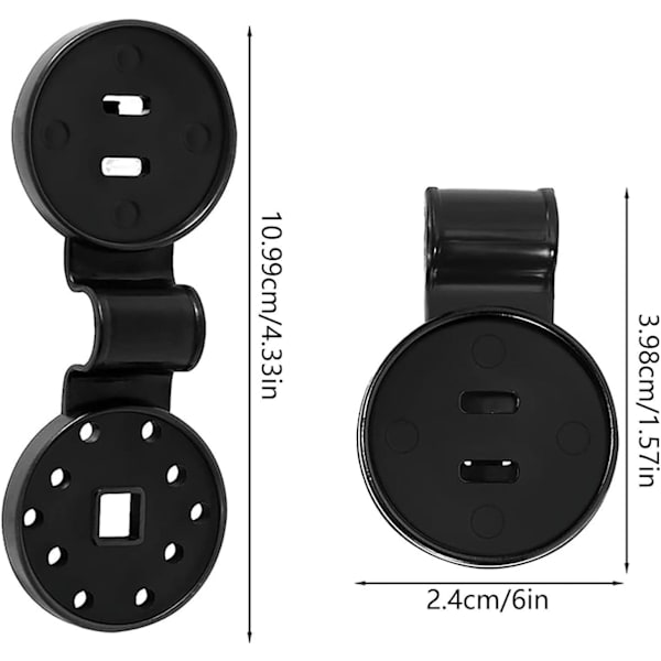 Skyggeklud Plastik Clips - Heavy Duty Lock Grip til solsejl og mere