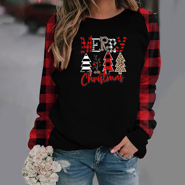 Jultröjor för kvinnor 2023 Höstmode Raglan Långärmad Pullover