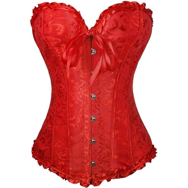 Korsetter til kvinder Korset Top Bustier Overbust Lace Up Korset Plus Size