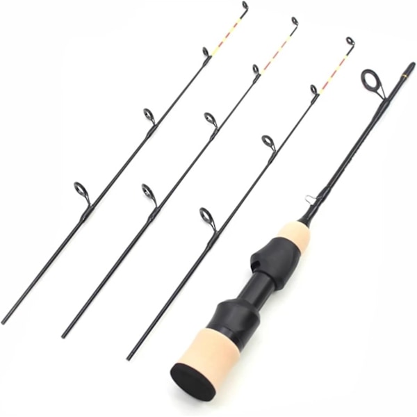 Model YG009 Ultra Kort Bærbar 55cm Vinter Isfiskeri Stænger 3 Spidser Spinnestang Kulfiber Isstang Ultra-Let Karpefiskeri Pesca En Farve