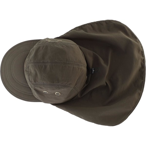 Herrar UV-solskyddsmössa Safari Hike Cap med nackskydd Fiskehatt