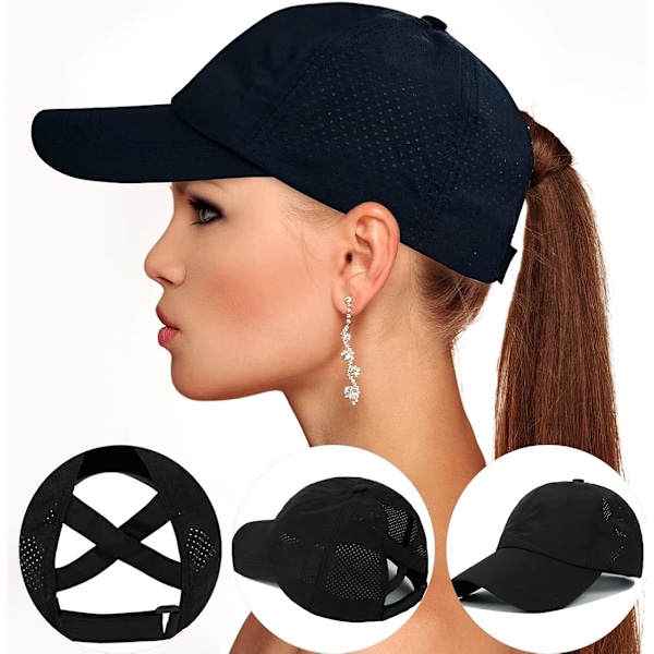 Cross Hat Dam Basebollkeps - Cross Ponytail Hat Basebollkeps