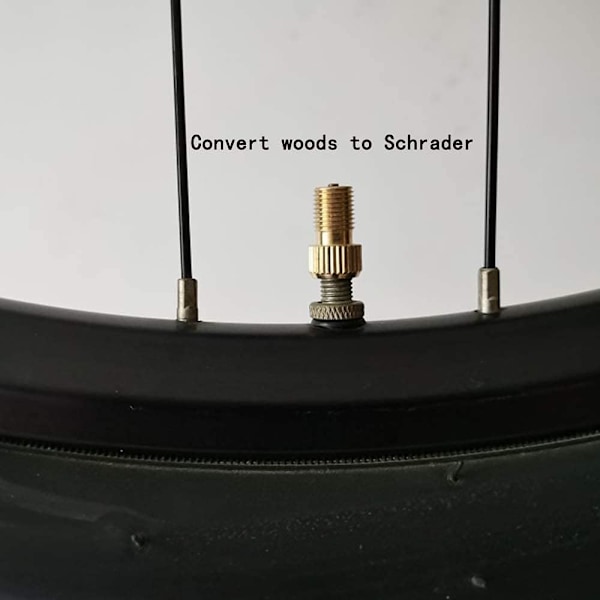 Messingventil-adapter (4-pak) - Konverter til Schrader