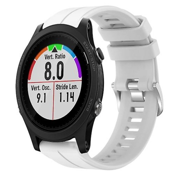 For Garmin Forerunner 935 22mm Silikonesportsur White