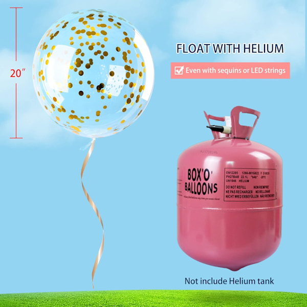 12 pakker med store selvlysende ballonpinde