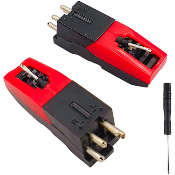 Byte av nålpenna for platespiller (2-pakning) - Vintage platespiller
