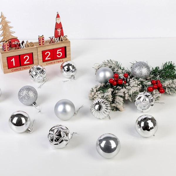 41st små julgranskulor krossäkra hängande dekorationer set för julgran